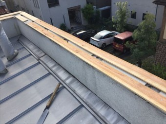 岡山市南区台風で飛んだ板金修理