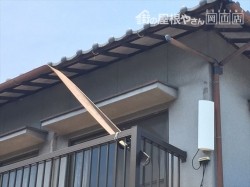 岡山市南区雨樋垂れ下がり