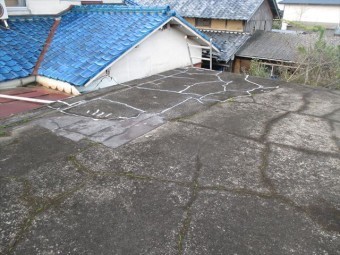 岡山市南区 陸屋根の雨漏り点検