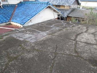 岡山市南区 陸屋根の雨漏り点検