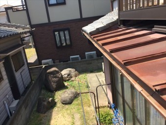 岡山市南区雨樋点検