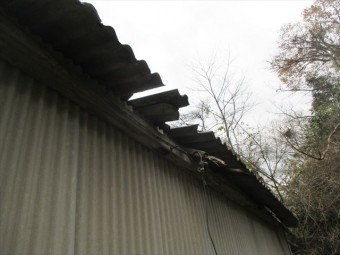 鏡野町 スレート屋根 カバー工法 屋根点検