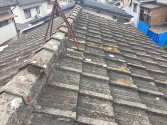 岡山市北区 屋根リフォーム セメント瓦