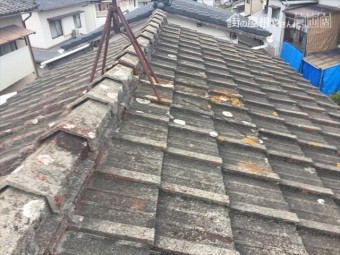 岡山市北区 屋根リフォーム セメント瓦