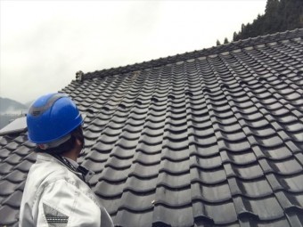 鏡野町 屋根工事 雨漏り修理 点検の模様