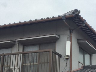 岡山市南区で雨樋補修工事