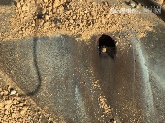岡山市北区 雨漏り修理 谷板金取り替え工事