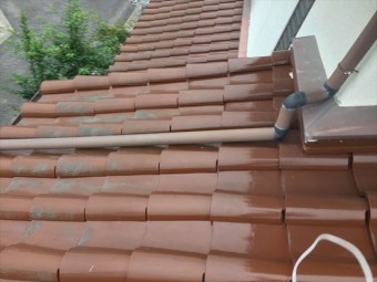 岡山市東区 屋根工事 雨漏りの点検 瓦のズレ