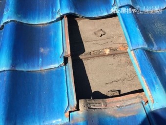 岡山市南区 屋根補修工事 防水シートの劣化