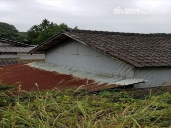 岡山県美咲町 屋根リフォーム セメント瓦