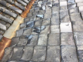 岡山市東区 谷板金取り替え点検
