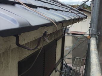 岡山市南区 雨どい工事