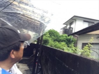 岡山市南区 雨樋点検