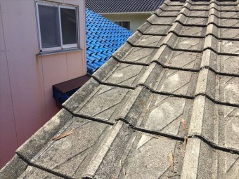 玉野市で袖瓦施工完了です