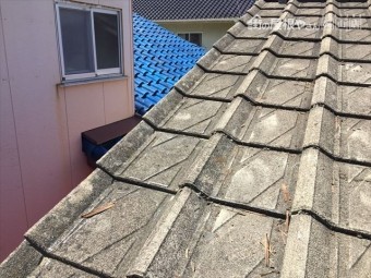 玉野市で袖瓦施工完了です