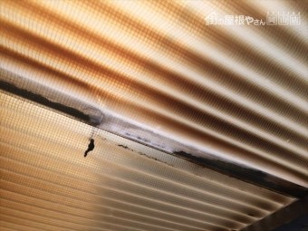 岡山市中区 カーポートの波板が飛んだ