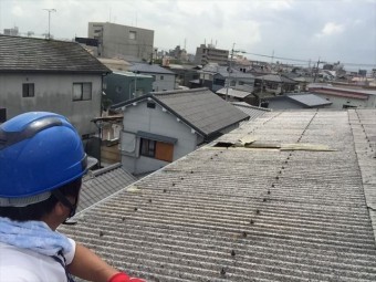 岡山市北区 屋根破損