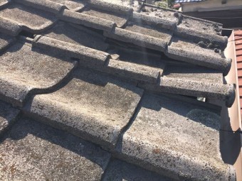 岡山市北区 雨漏り修理 瓦ずれ