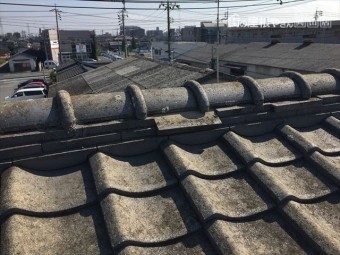 岡山市北区 雨漏り修理 瓦ずれ
