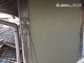 岡山市北区 雨漏り修理 モルタル仕上げ
