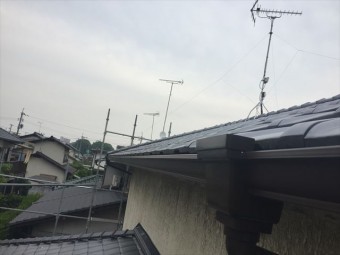 岡山市南区 雨どい工事