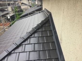 岡山市南区 雨押え板金工事