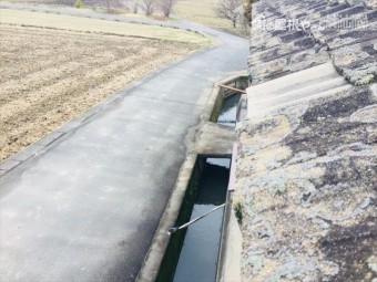 岡山市北区 軒瓦ずれ