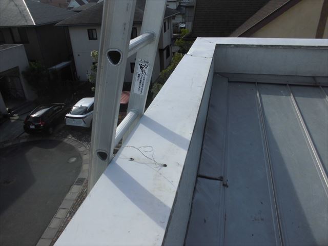 岡山市南区台風で飛んだ板金修理