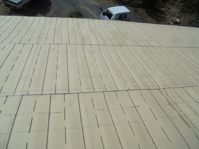 津山市で雨漏り修理　下葺き材の東和ルーフ