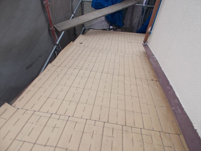 岡山市南区　屋根工事 雨漏り修理　ルーフィング張り替え工事