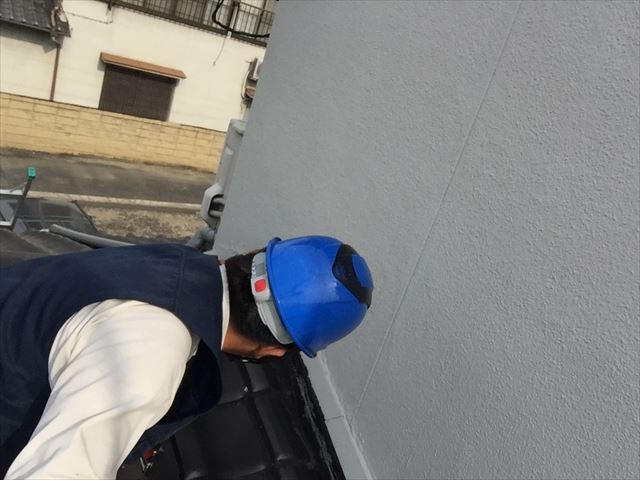 岡山市北区　屋根工事　雨漏り修理　点検の模様